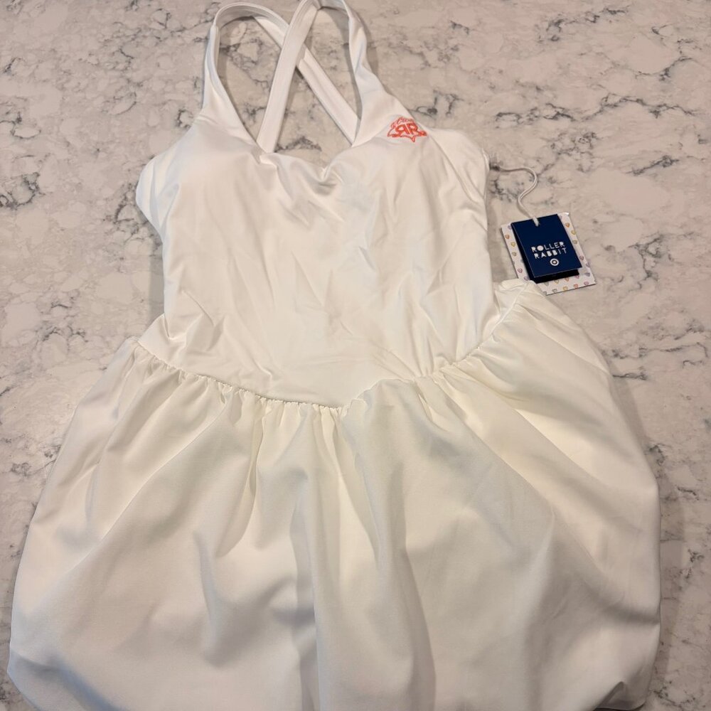 Target x Roller Rabbit White Tennis Dress With Built In Shorts And Pockets XS